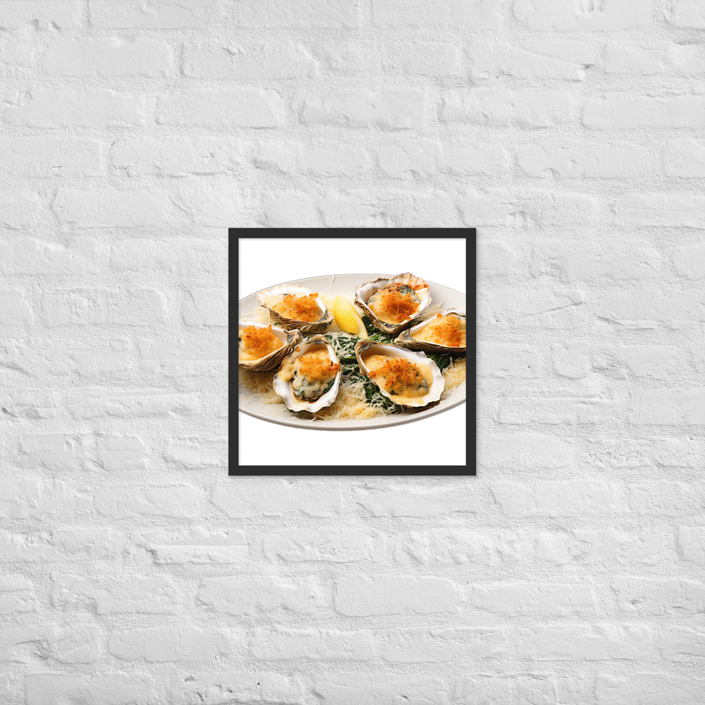 Oysters Rockefeller Framed poster 🤤 from Yumify.AI