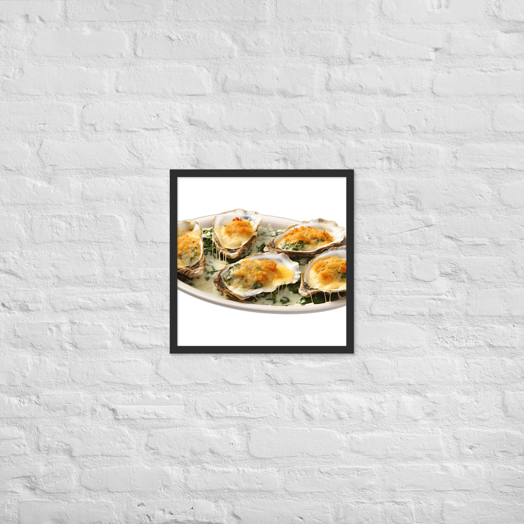 Oysters Rockefeller Framed poster 🤤 from Yumify.AI