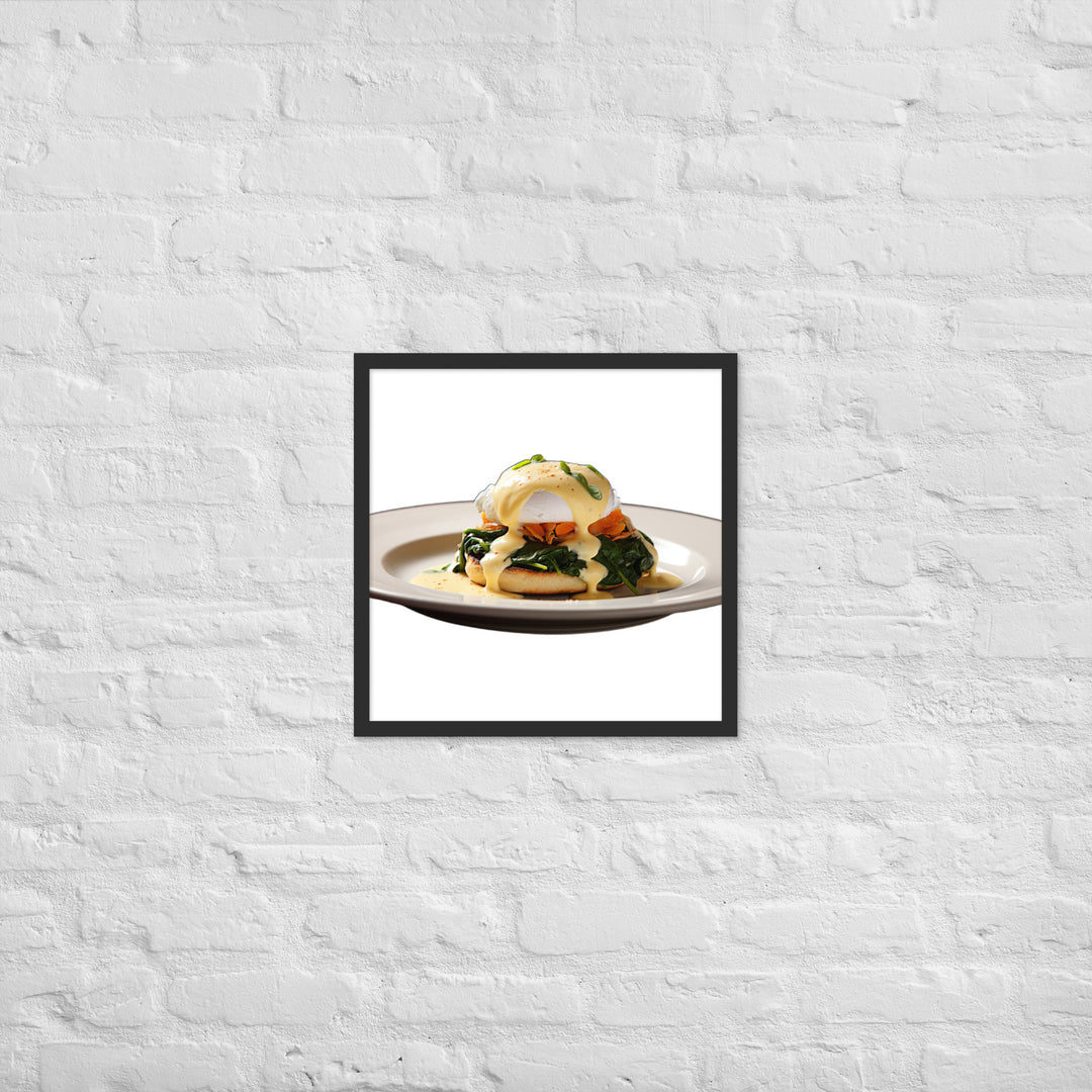 Florentine Eggs Benedict Framed poster 🤤 from Yumify.AI