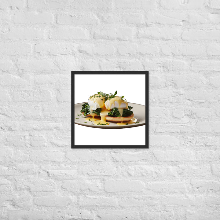 Florentine Eggs Benedict Framed poster 🤤 from Yumify.AI