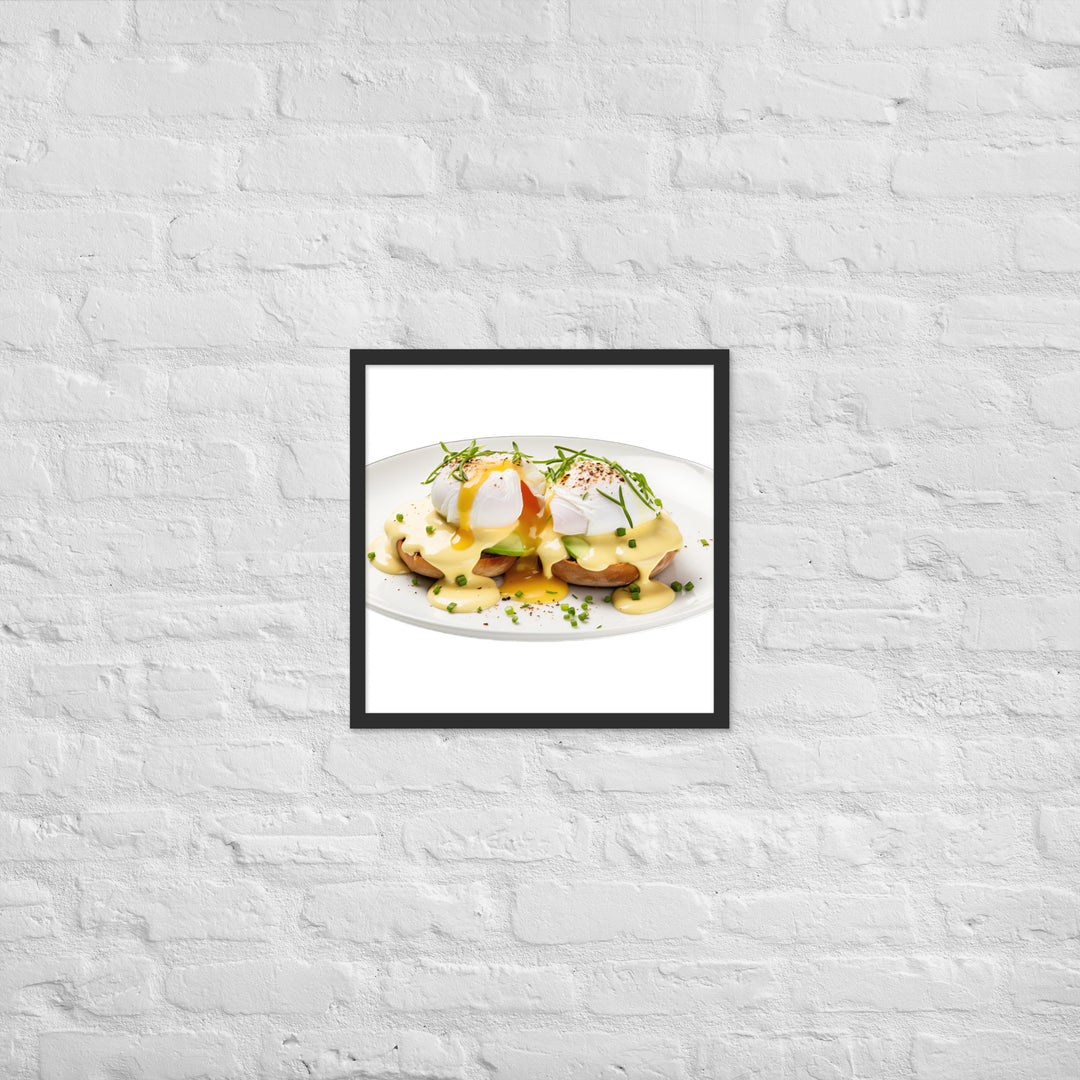 Avocado Eggs Benedict Framed poster 🤤 from Yumify.AI