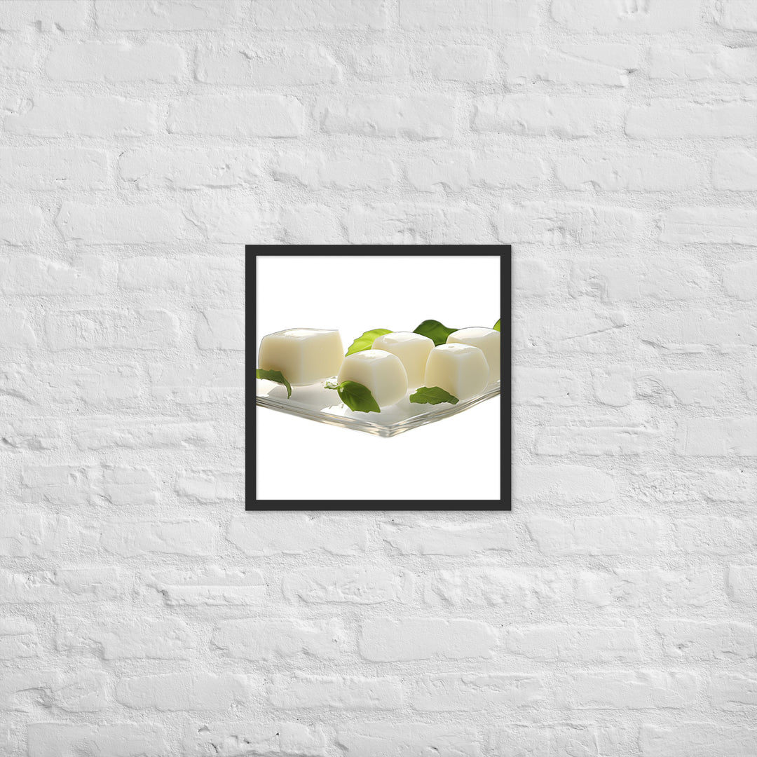 Fresh Mozzarella Balls Framed poster 🤤 from Yumify.AI