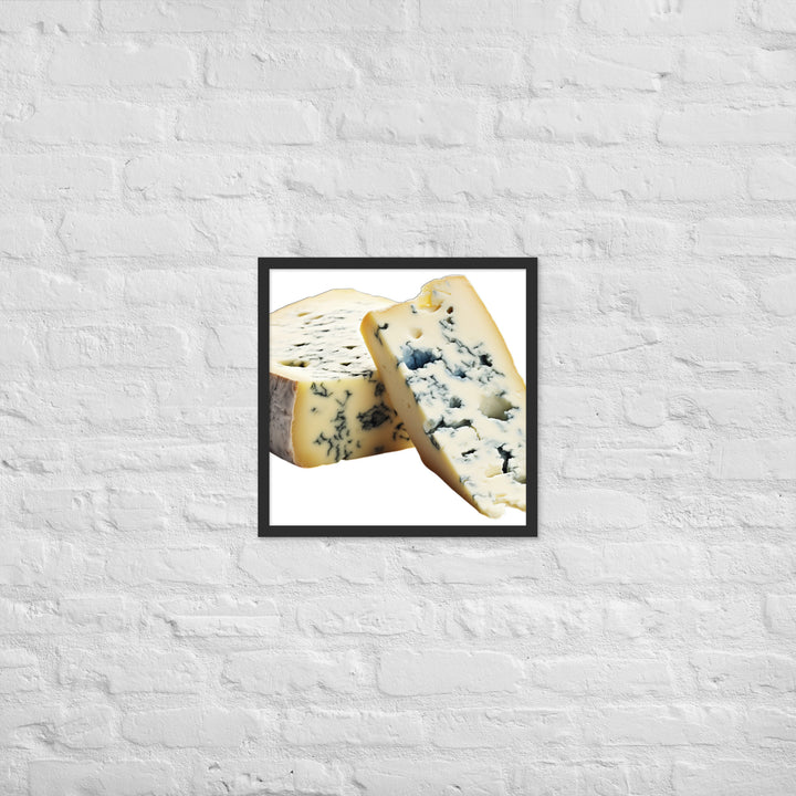 Blue Veins in Gorgonzola Framed poster 🤤 from Yumify.AI