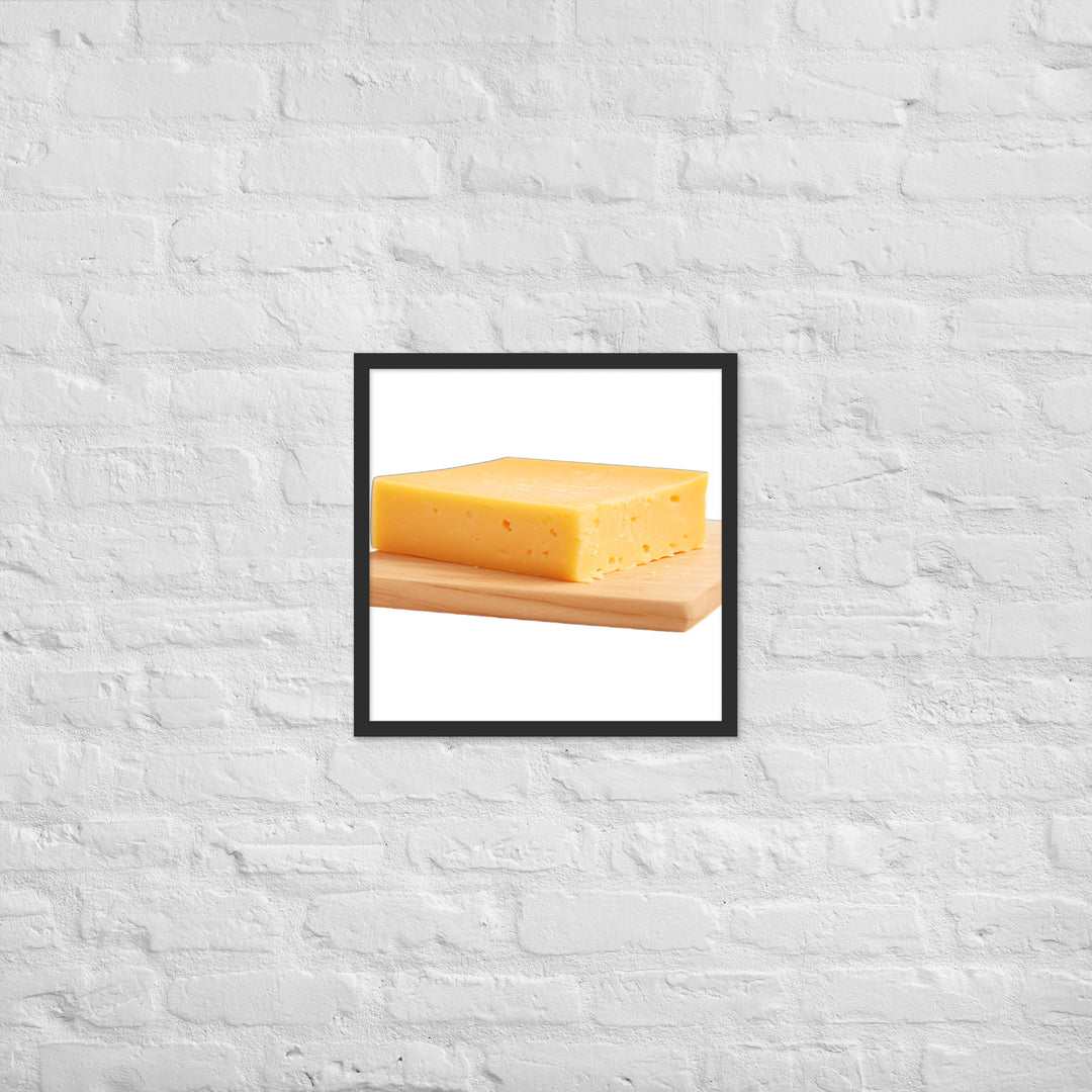 Aged Cheddar Slab Framed poster 🤤 from Yumify.AI