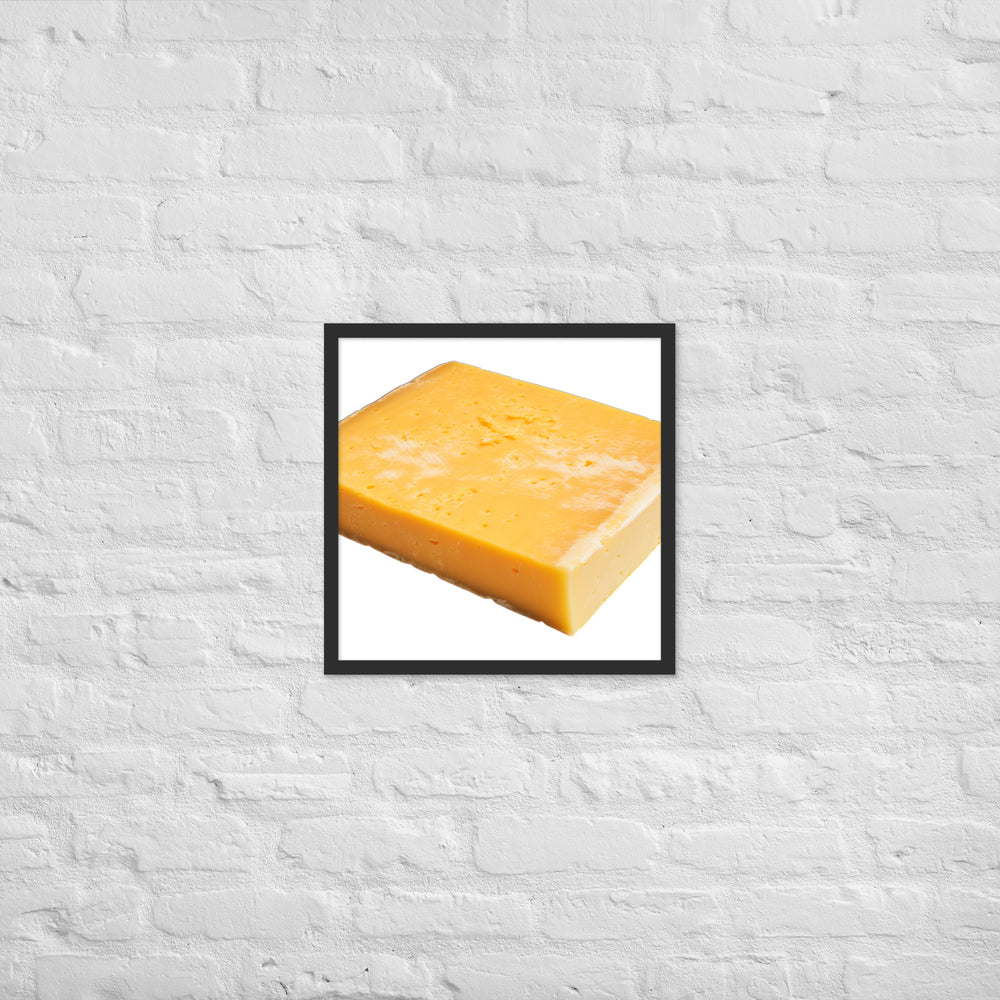 Aged Cheddar Slab Framed poster 🤤 from Yumify.AI