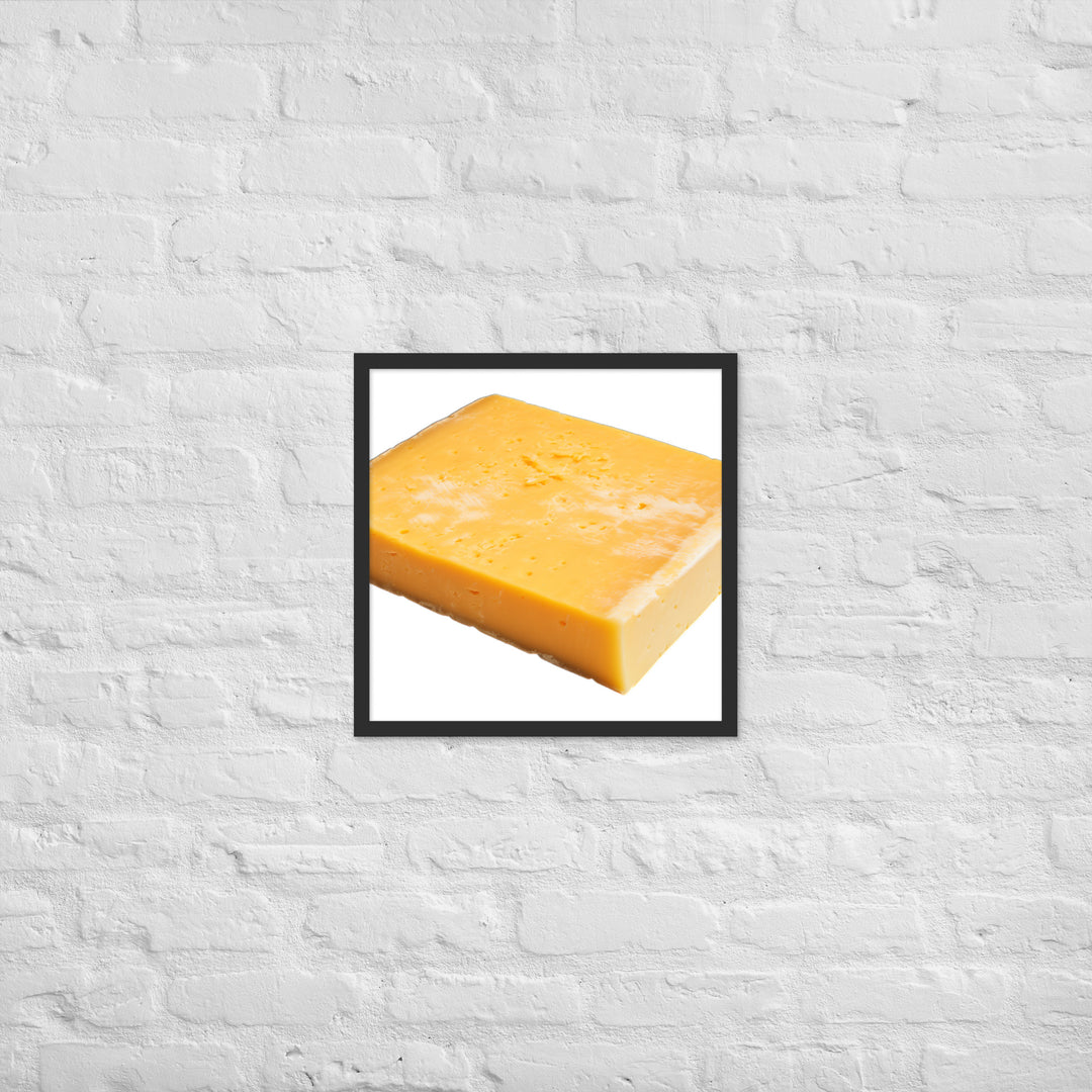 Aged Cheddar Slab Framed poster 🤤 from Yumify.AI