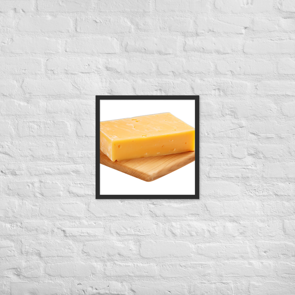 Aged Cheddar Slab Framed poster 🤤 from Yumify.AI