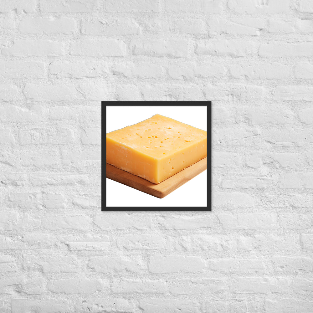 Aged Cheddar Slab Framed poster 🤤 from Yumify.AI