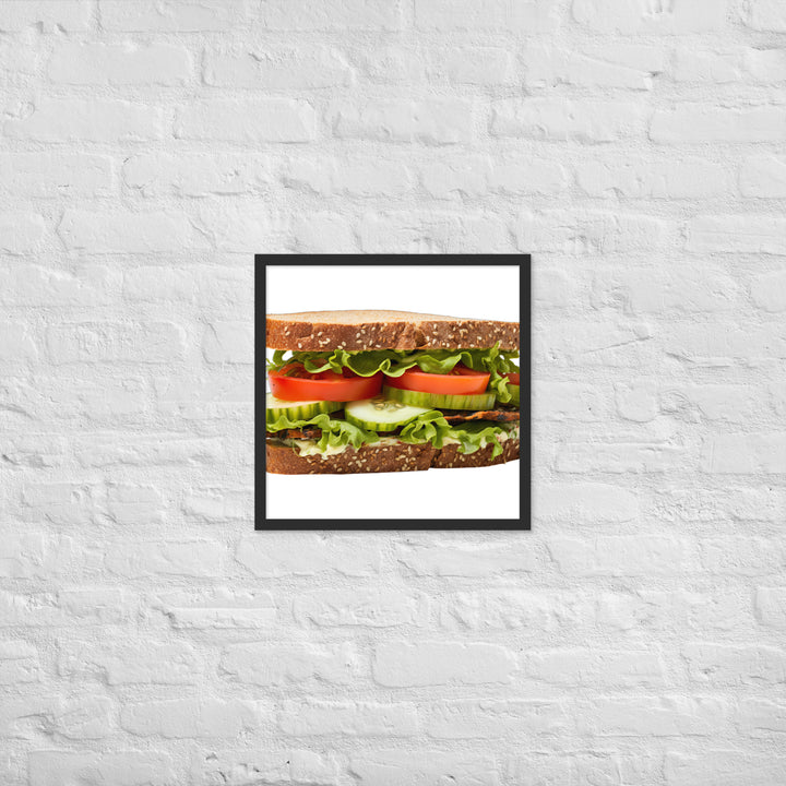 Veggie Delight Sandwich Framed poster 🤤 from Yumify.AI