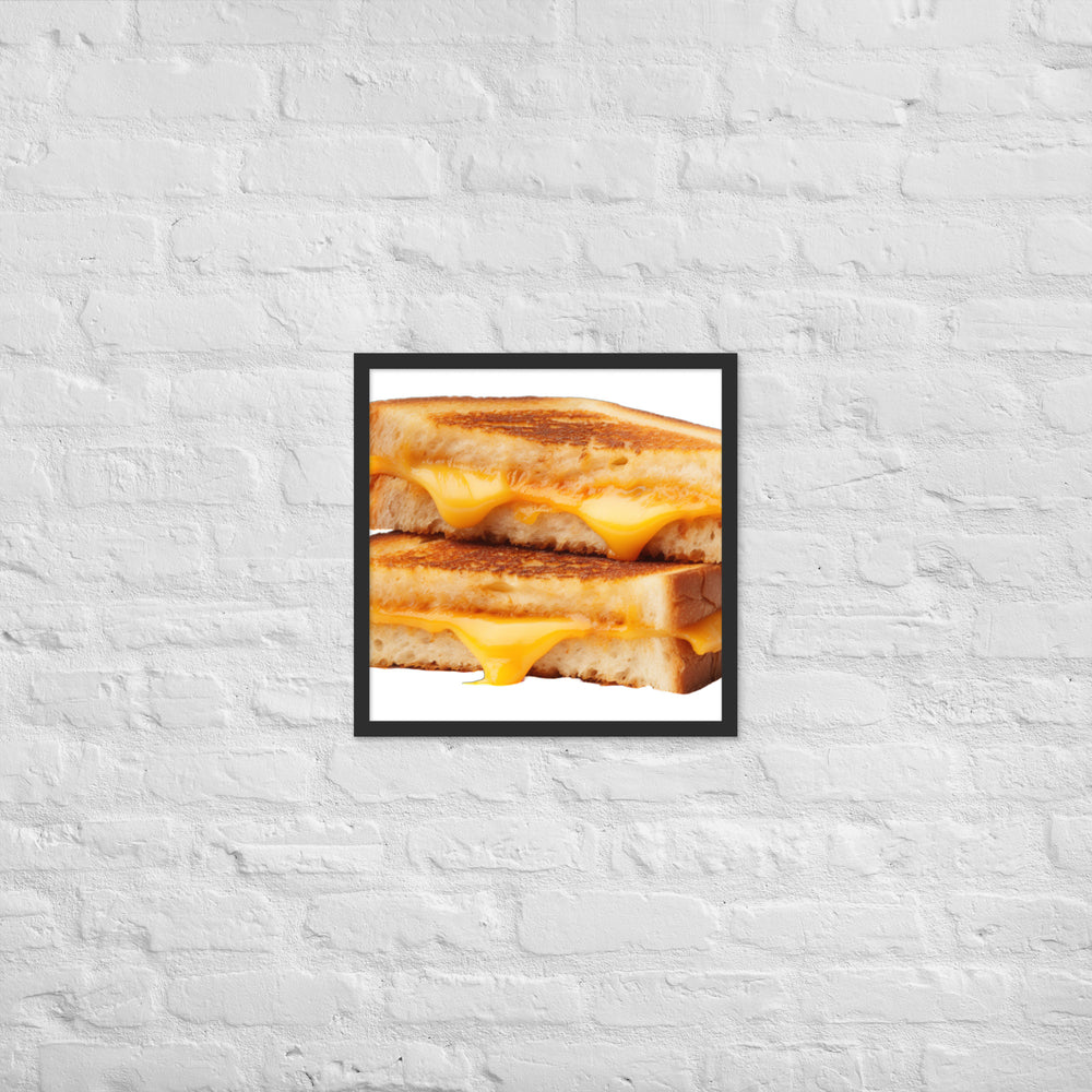 Grilled Cheese Sandwich Framed poster 🤤 from Yumify.AI