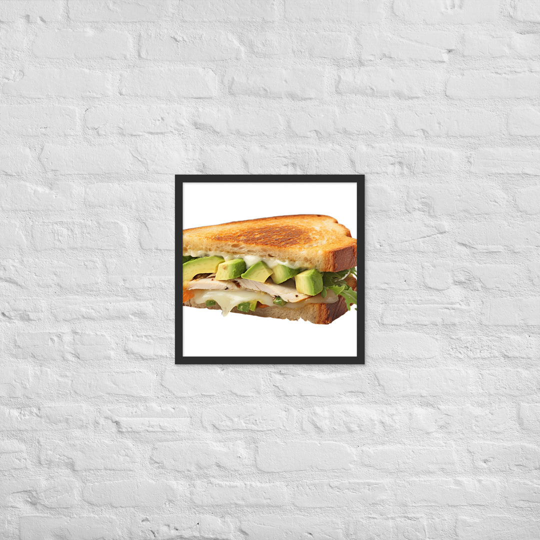 Chicken Avocado Sandwich Framed poster 🤤 from Yumify.AI