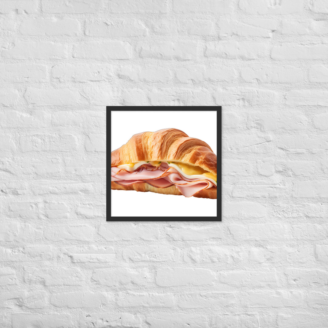 Ham and Cheese Croissant Framed poster 🤤 from Yumify.AI