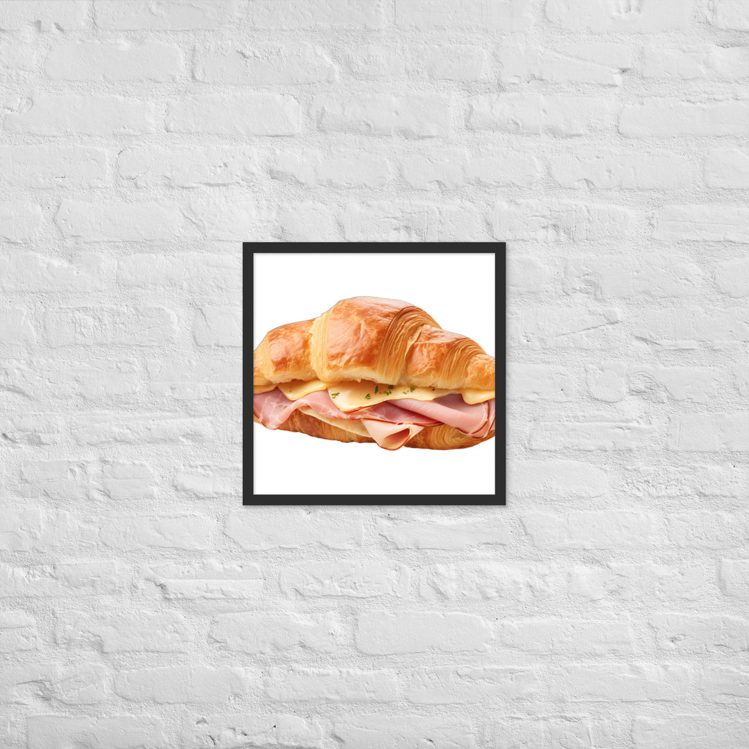 Ham and Cheese Croissant Framed poster 🤤 from Yumify.AI