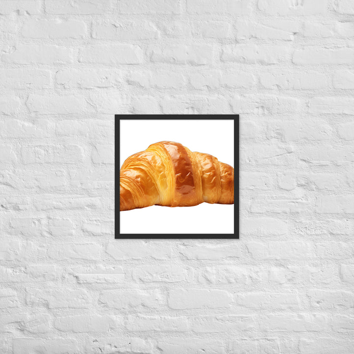 Golden Butter Croissant Framed poster 🤤 from Yumify.AI