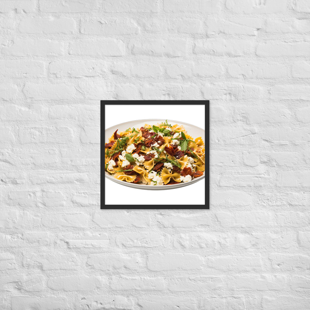 Sun dried Tomato Farfalle Framed poster 🤤 from Yumify.AI