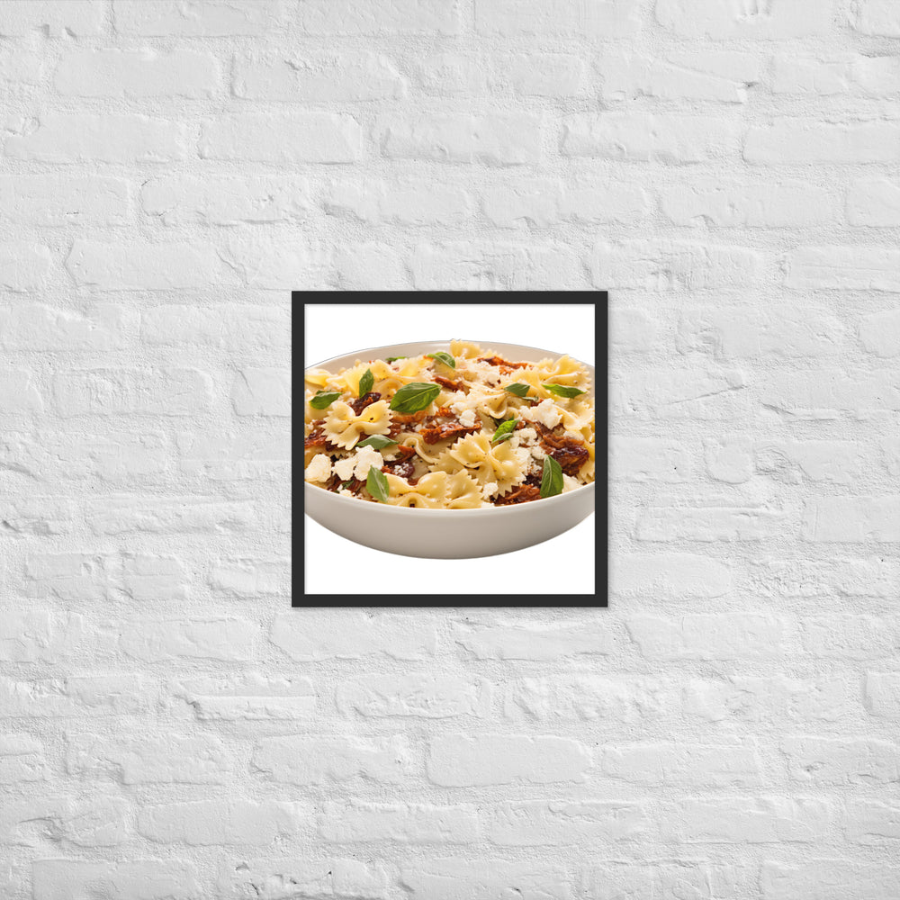 Sun dried Tomato Farfalle Framed poster 🤤 from Yumify.AI