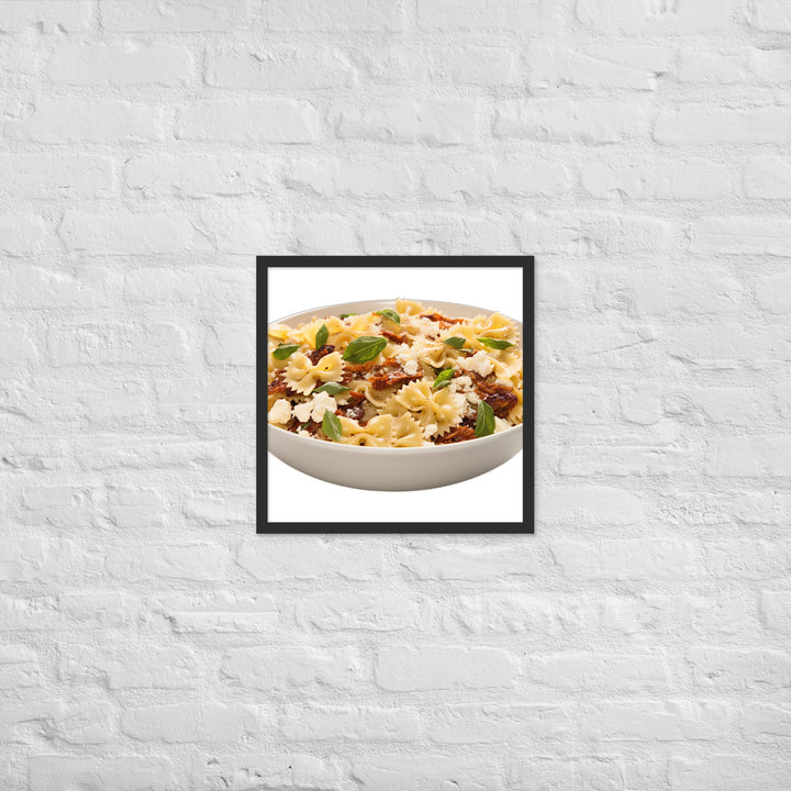 Sun dried Tomato Farfalle Framed poster 🤤 from Yumify.AI