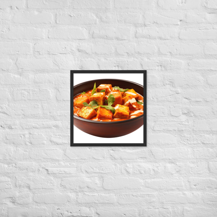 Paneer Tikka Masala Glow Framed poster 🤤 from Yumify.AI