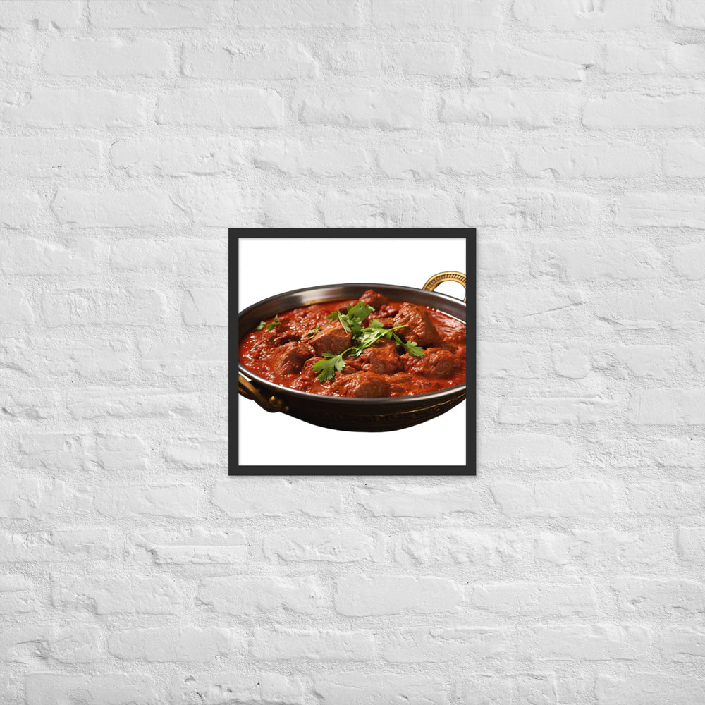 Mutton Rogan Josh Framed poster 🤤 from Yumify.AI