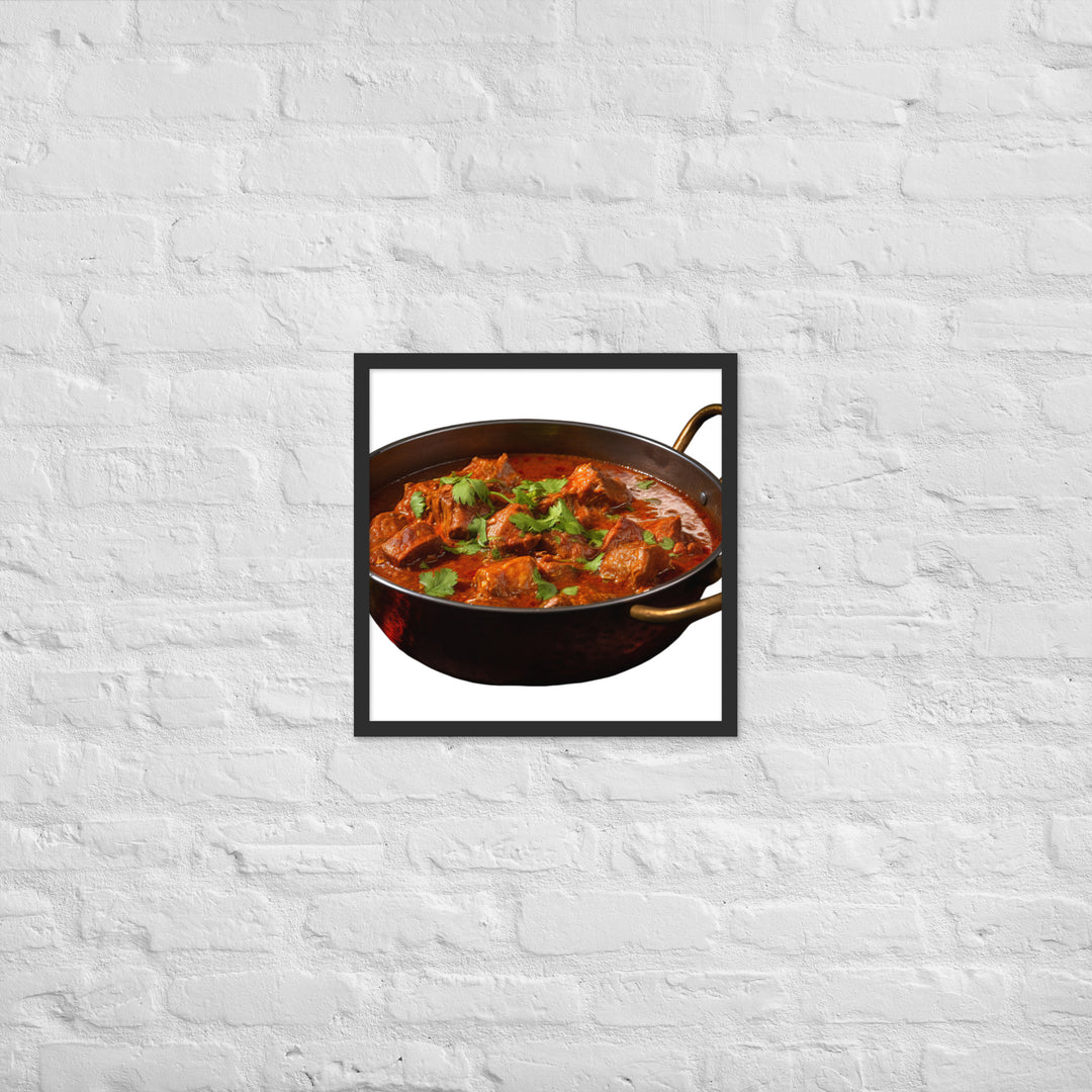 Mutton Rogan Josh Framed poster 🤤 from Yumify.AI