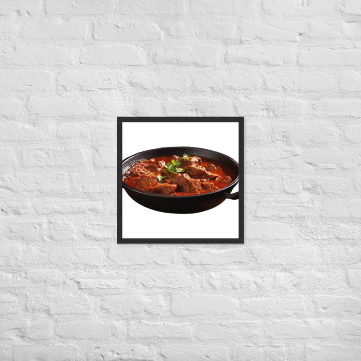 Mutton Rogan Josh Framed poster 🤤 from Yumify.AI