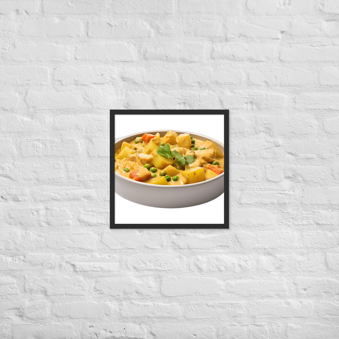 Creamy Vegan Vegetable Curry Framed poster 🤤 from Yumify.AI