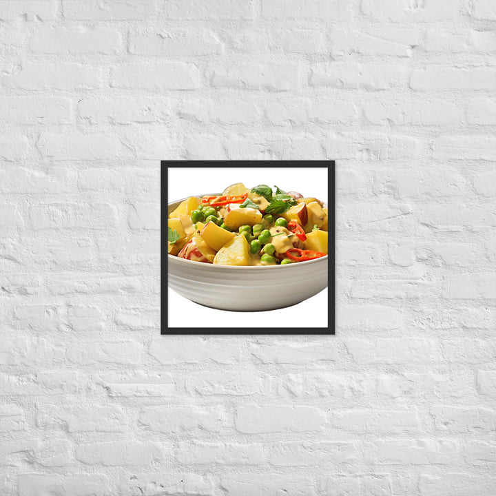 Creamy Vegan Vegetable Curry Framed poster 🤤 from Yumify.AI