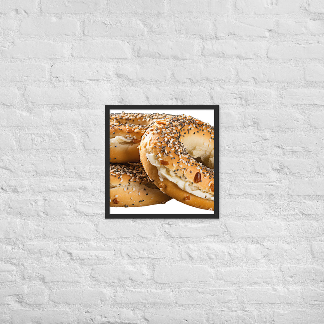 Everything Bagel Framed poster 🤤 from Yumify.AI