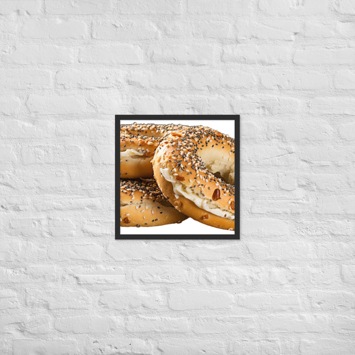 Everything Bagel Framed poster 🤤 from Yumify.AI