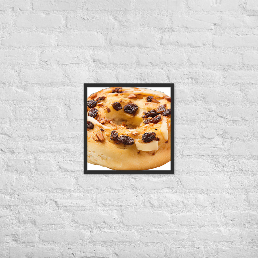 Cinnamon Raisin Bagel Framed poster 🤤 from Yumify.AI