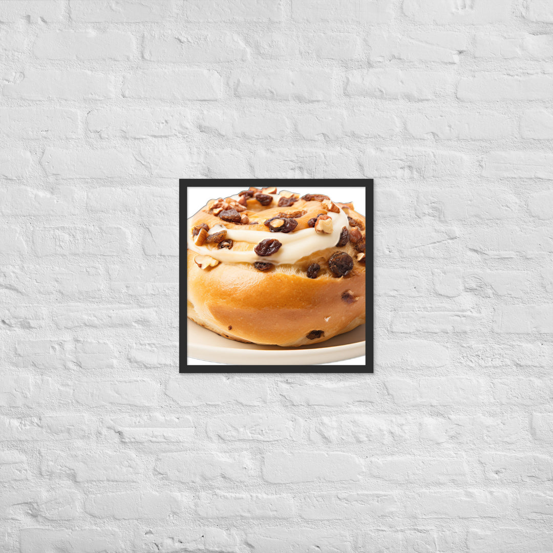 Cinnamon Raisin Bagel Framed poster 🤤 from Yumify.AI