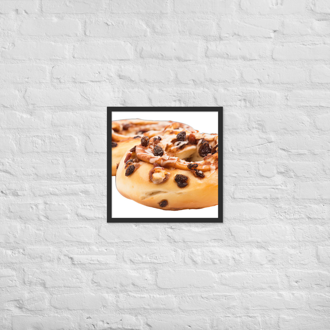 Cinnamon Raisin Bagel Framed poster 🤤 from Yumify.AI