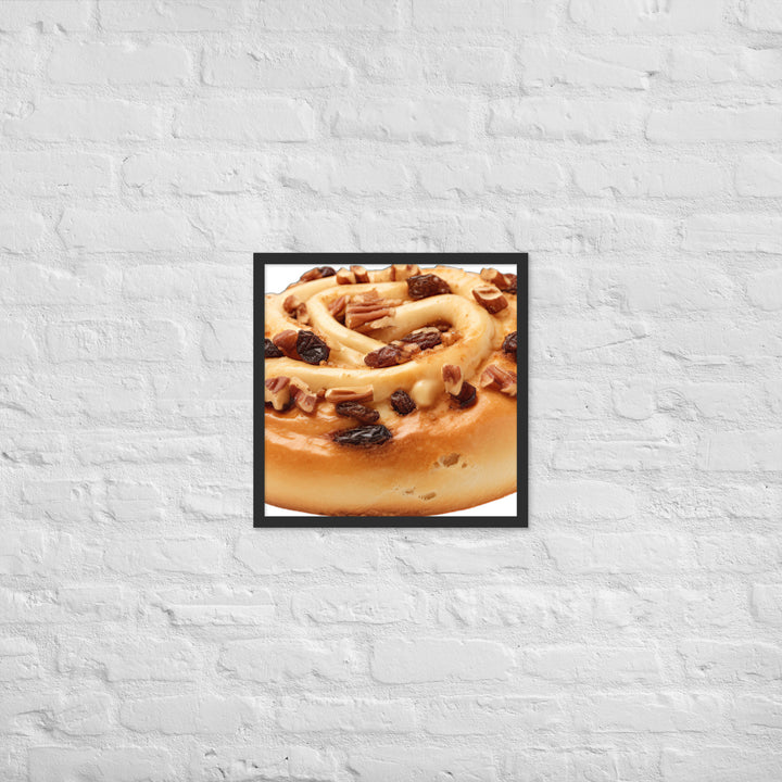 Cinnamon Raisin Bagel Framed poster 🤤 from Yumify.AI