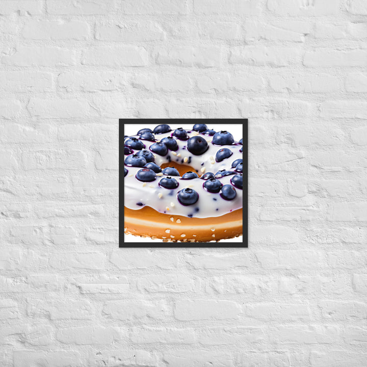 Blueberry Bagel Framed poster 🤤 from Yumify.AI