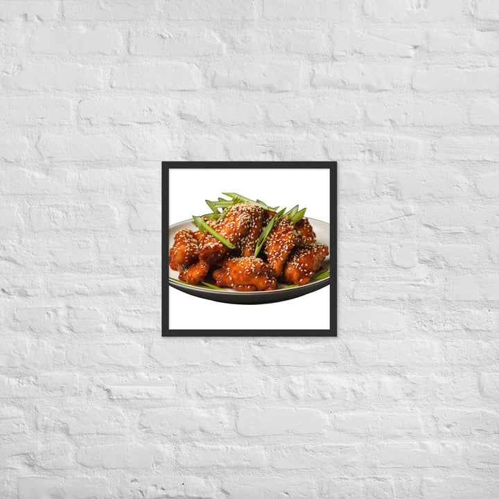 Korean Fried Chicken Delight Framed poster 🤤 from Yumify.AI