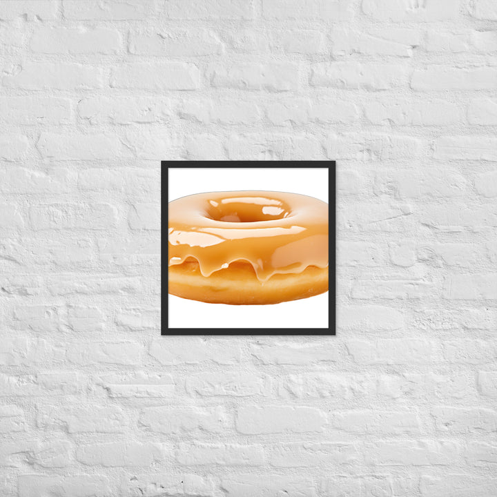 Glazed Donut Perfection Framed poster 🤤 from Yumify.AI
