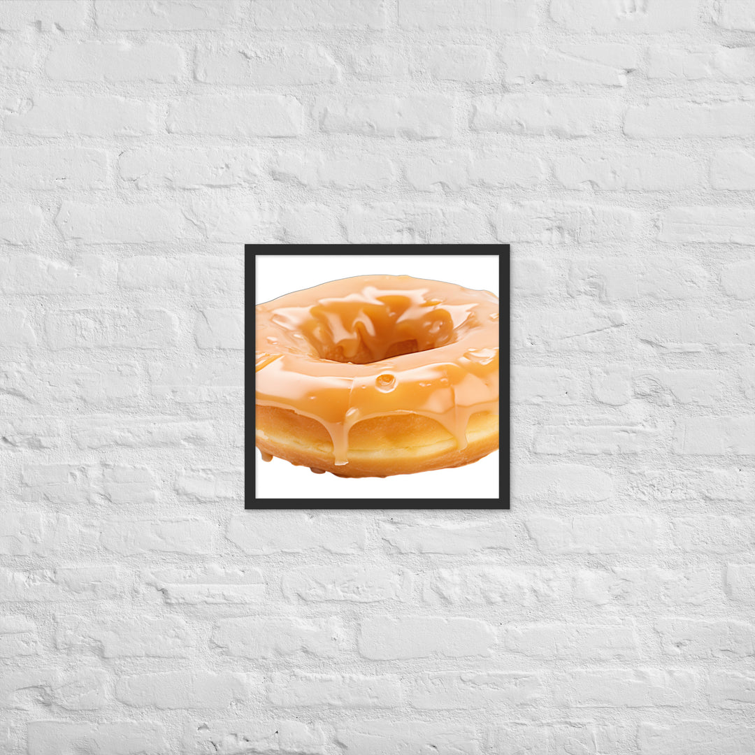 Glazed Donut Perfection Framed poster 🤤 from Yumify.AI