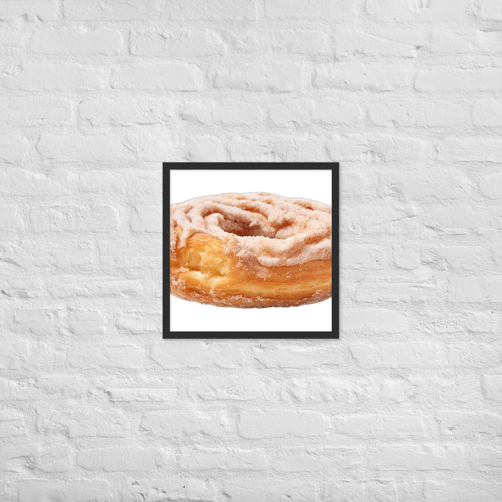 Cinnamon Sugar Donut Twist Framed poster 🤤 from Yumify.AI