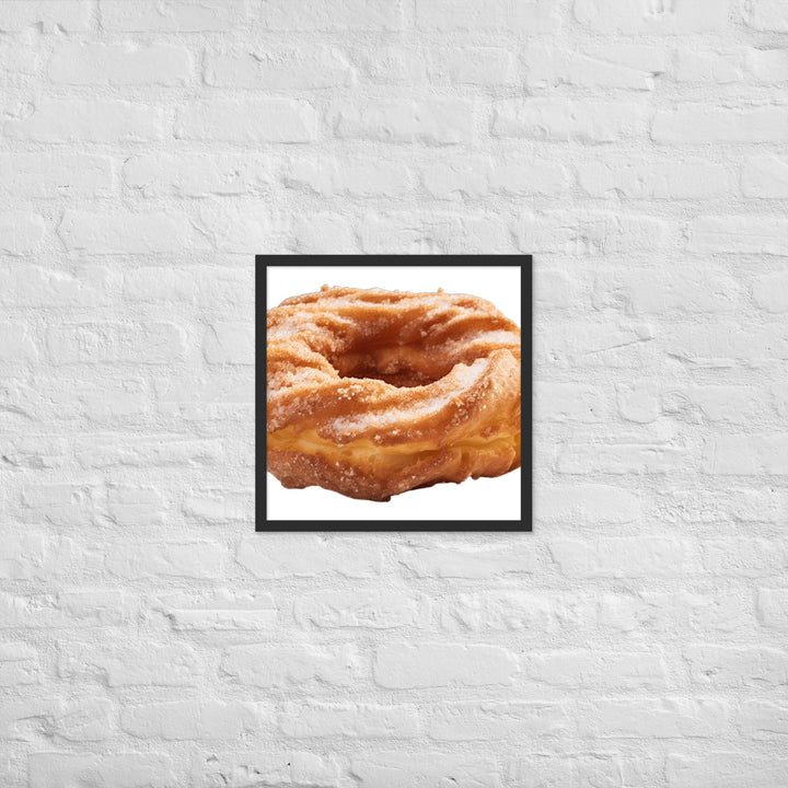 Cinnamon Sugar Donut Twist Framed poster 🤤 from Yumify.AI