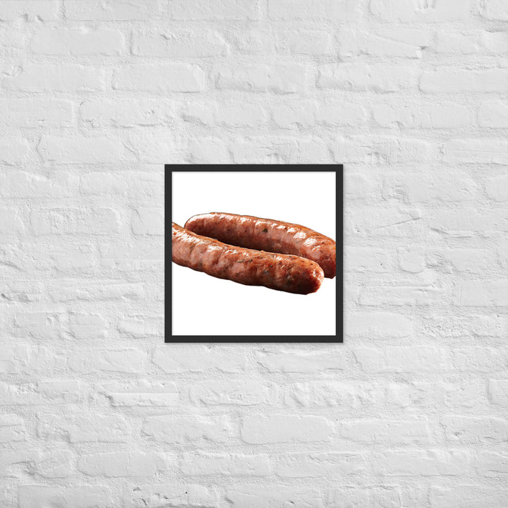 Veal Sausage Delight Framed poster 🤤 from Yumify.AI