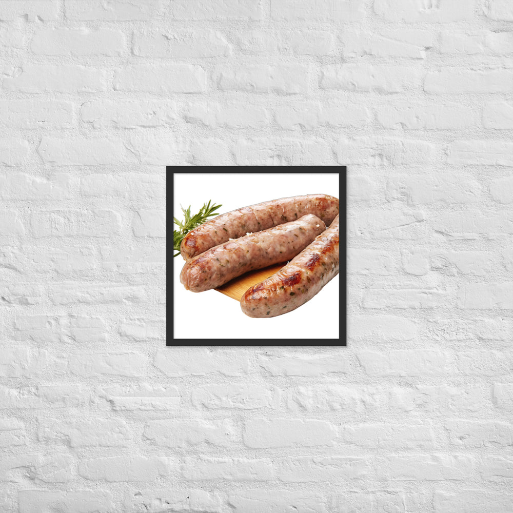 Veal Sausage Delight Framed poster 🤤 from Yumify.AI