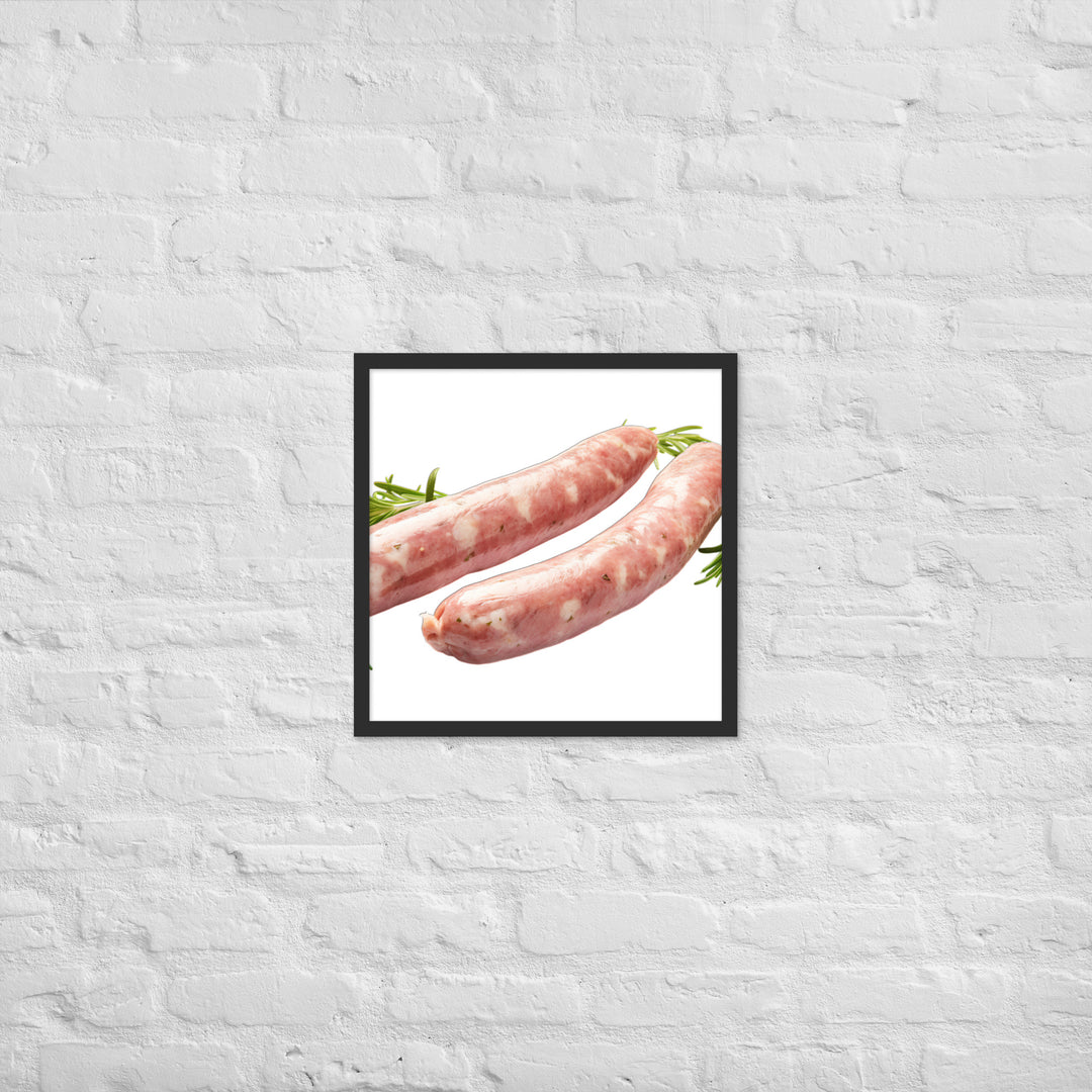 Veal Sausage Delight Framed poster 🤤 from Yumify.AI