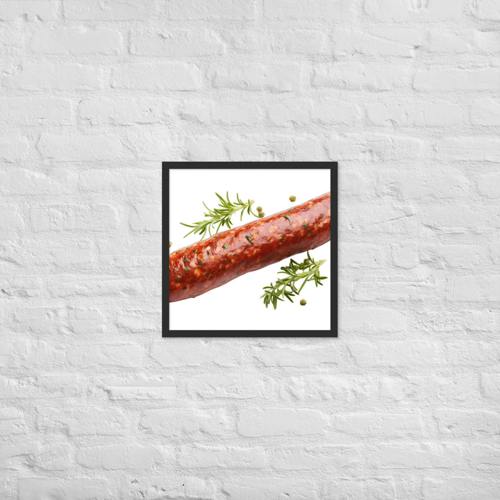 Lamb Sausage Framed poster 🤤 from Yumify.AI