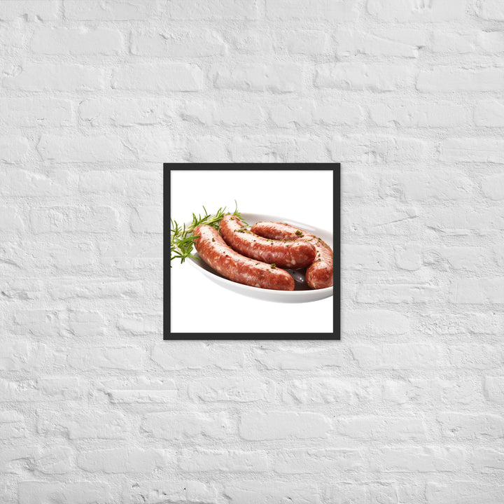 Lamb Sausage Framed poster 🤤 from Yumify.AI