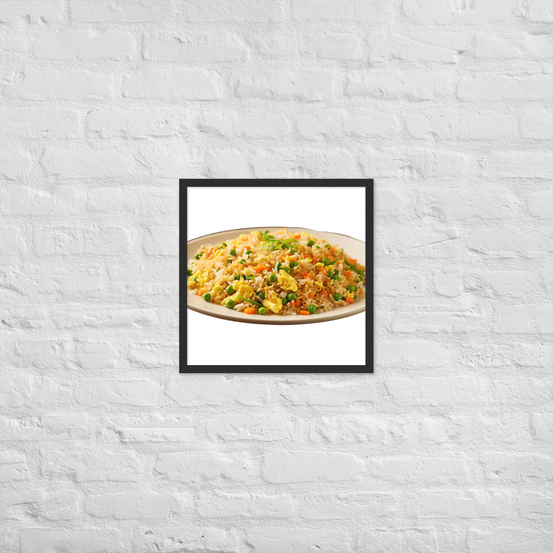 Classic Egg Fried Rice Framed poster 🤤 from Yumify.AI