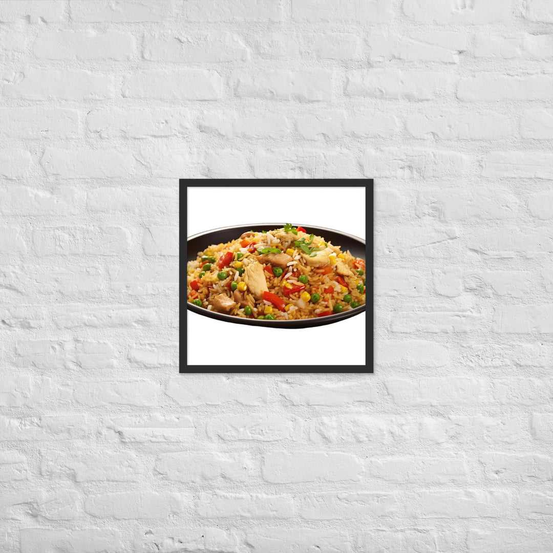 Chicken Fried Rice Framed poster 🤤 from Yumify.AI