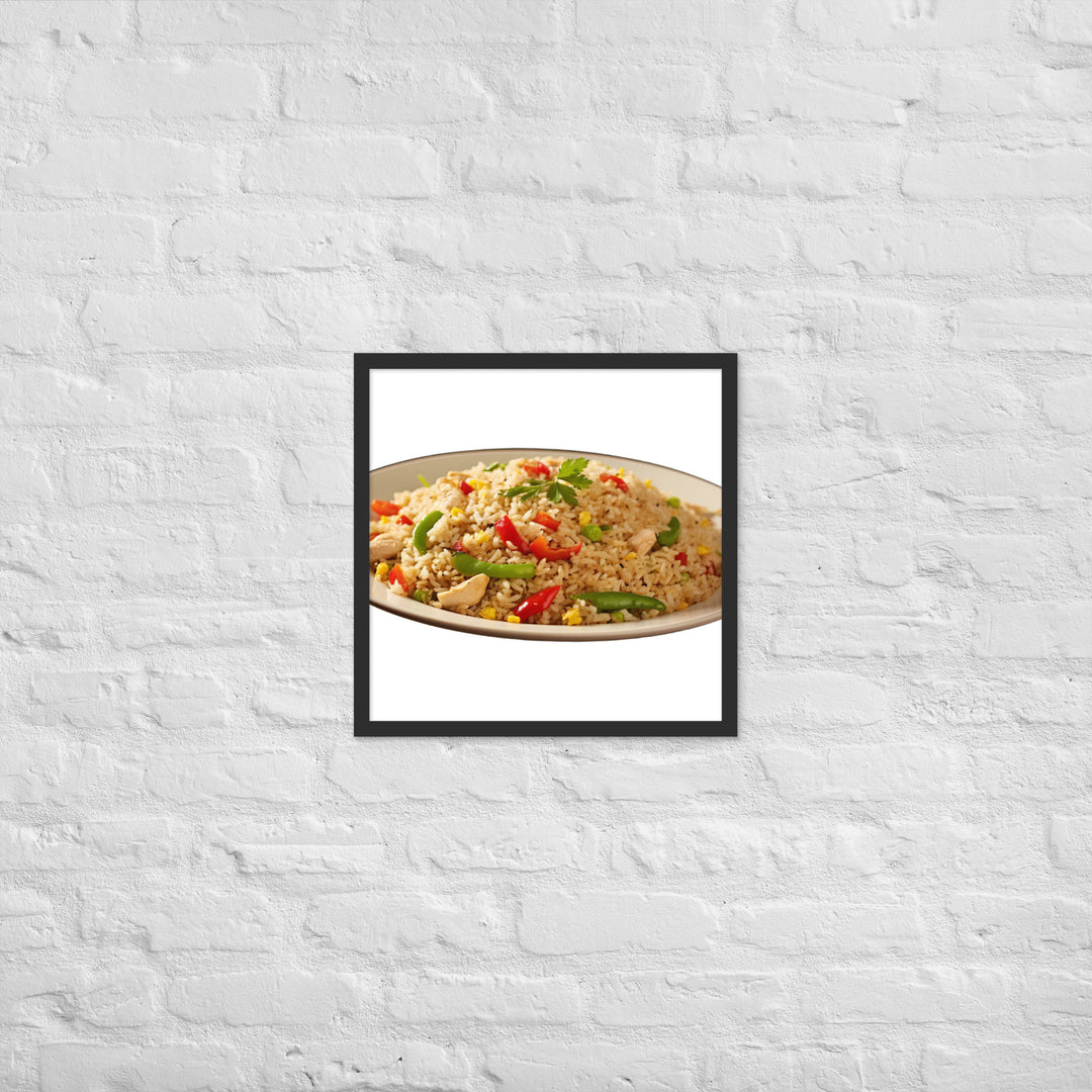 Chicken Fried Rice Framed poster 🤤 from Yumify.AI