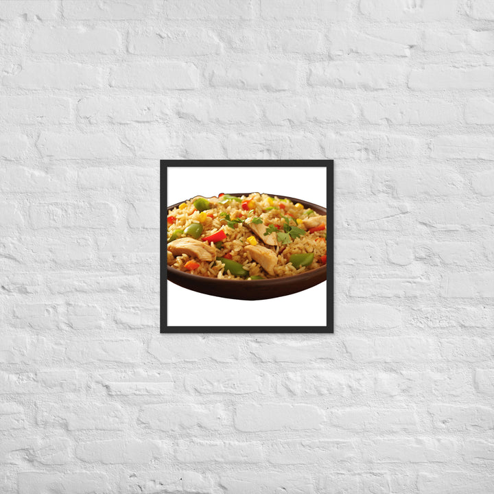 Chicken Fried Rice Framed poster 🤤 from Yumify.AI