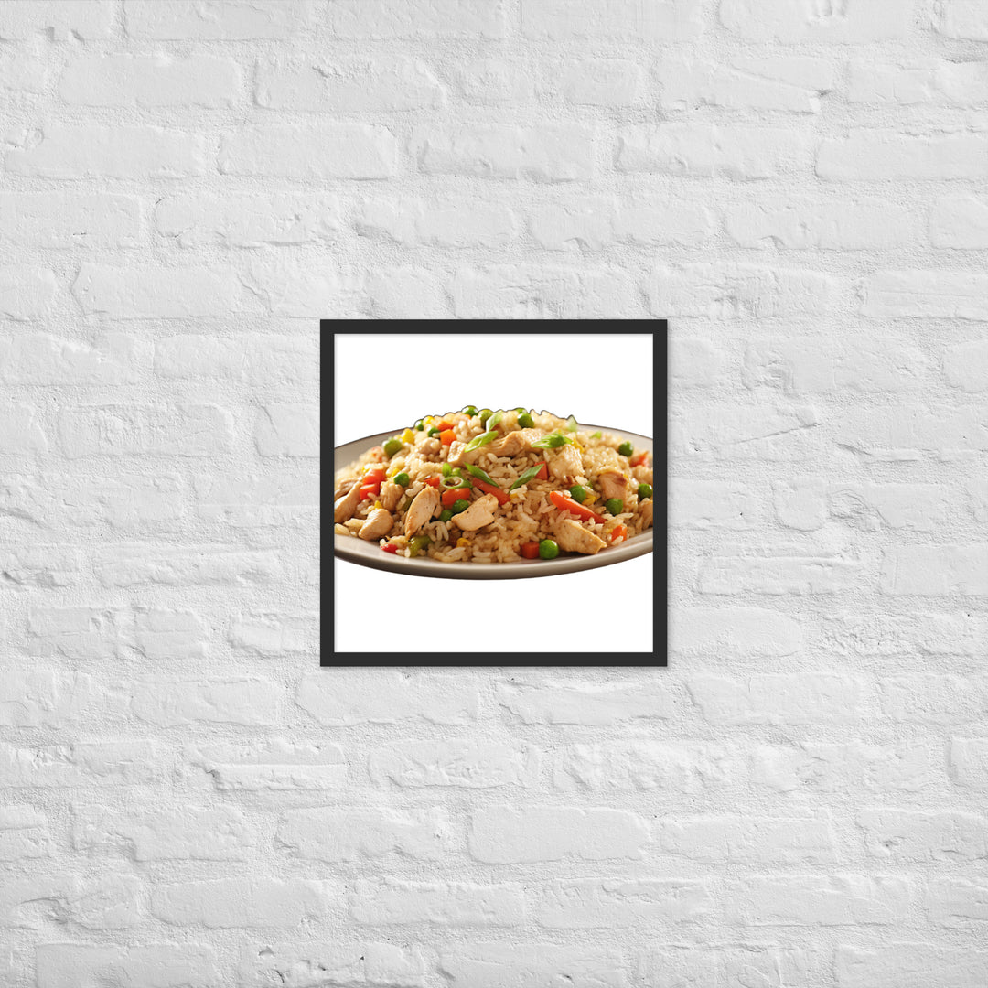 Chicken Fried Rice Framed poster 🤤 from Yumify.AI