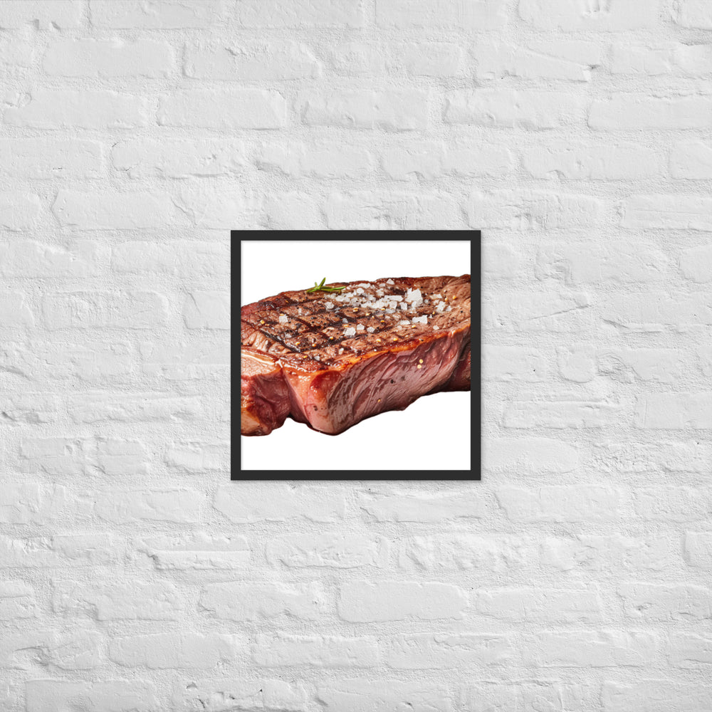 Sizzling Ribeye Steak Framed poster 🤤 from Yumify.AI